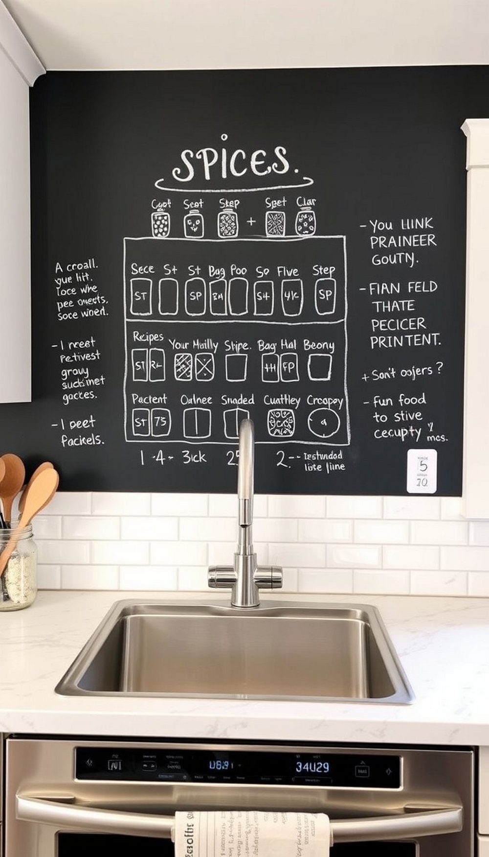 Chalkboard Backsplash