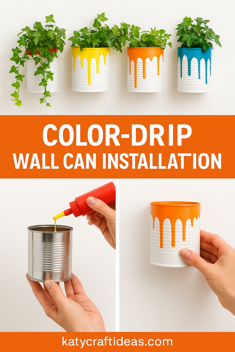 Color Drip Wall Can Installation