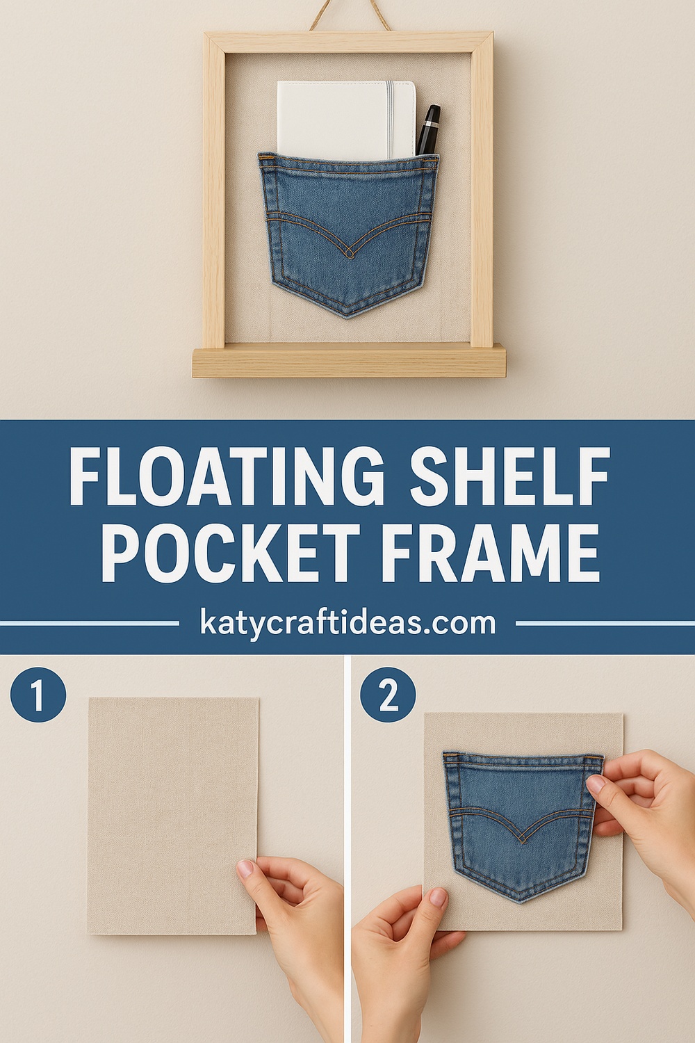 Floating Shelf Pocket Frame