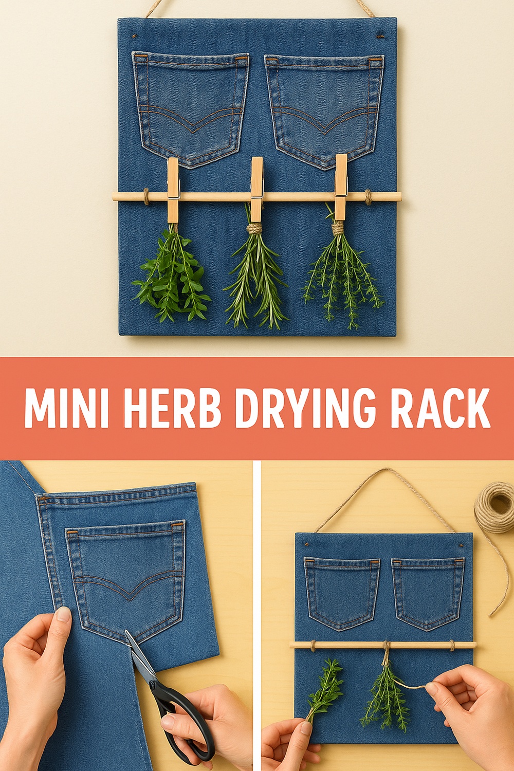 Mini Herb Drying Rack