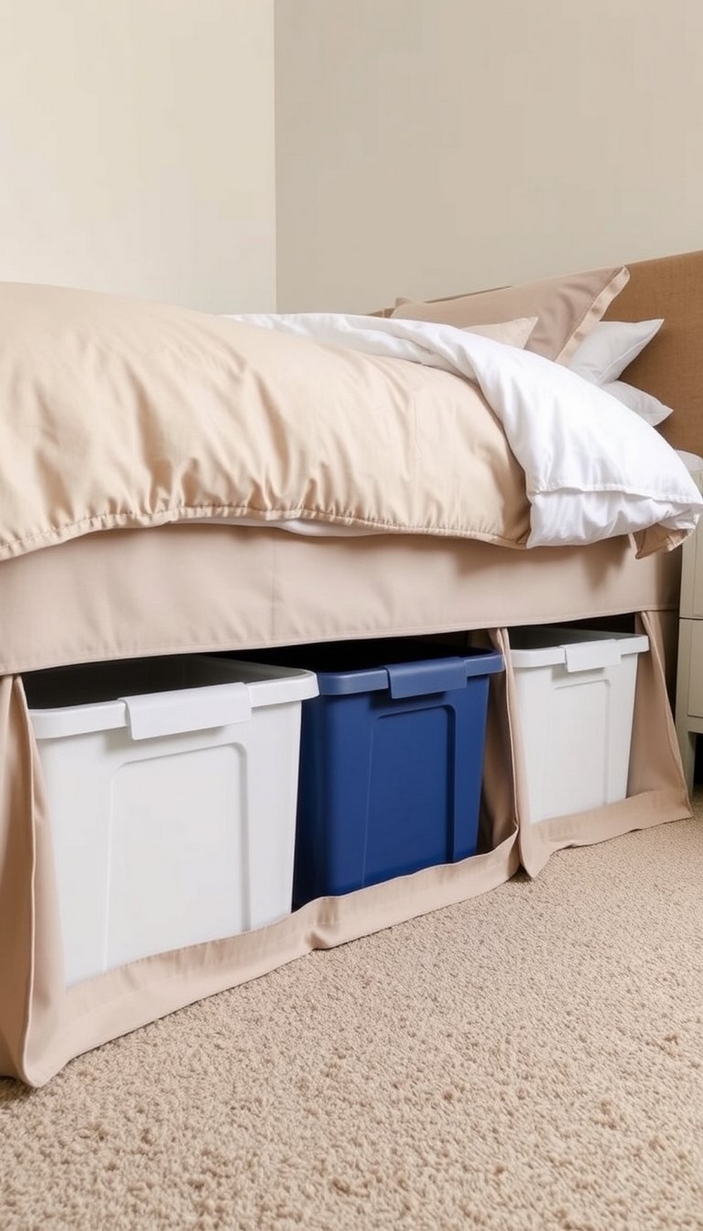 Plastic Bins with Skirt