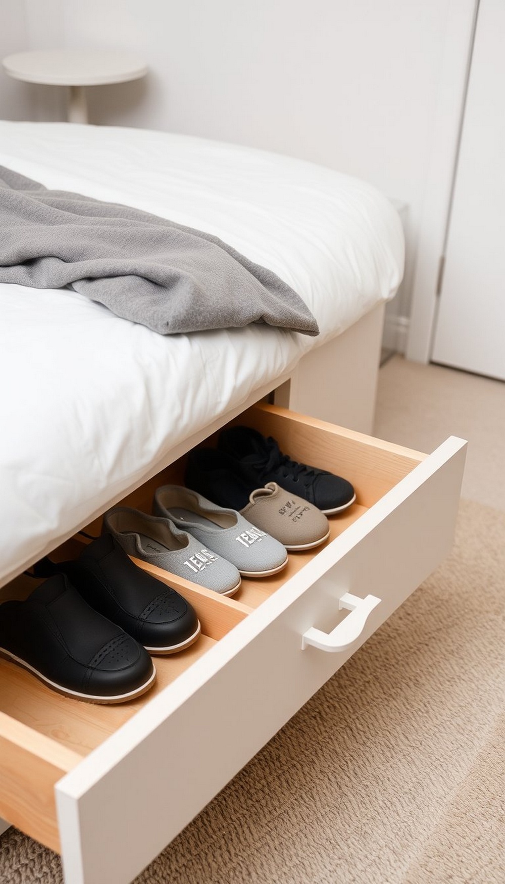 Under Bed Shoe Organizer Drawer