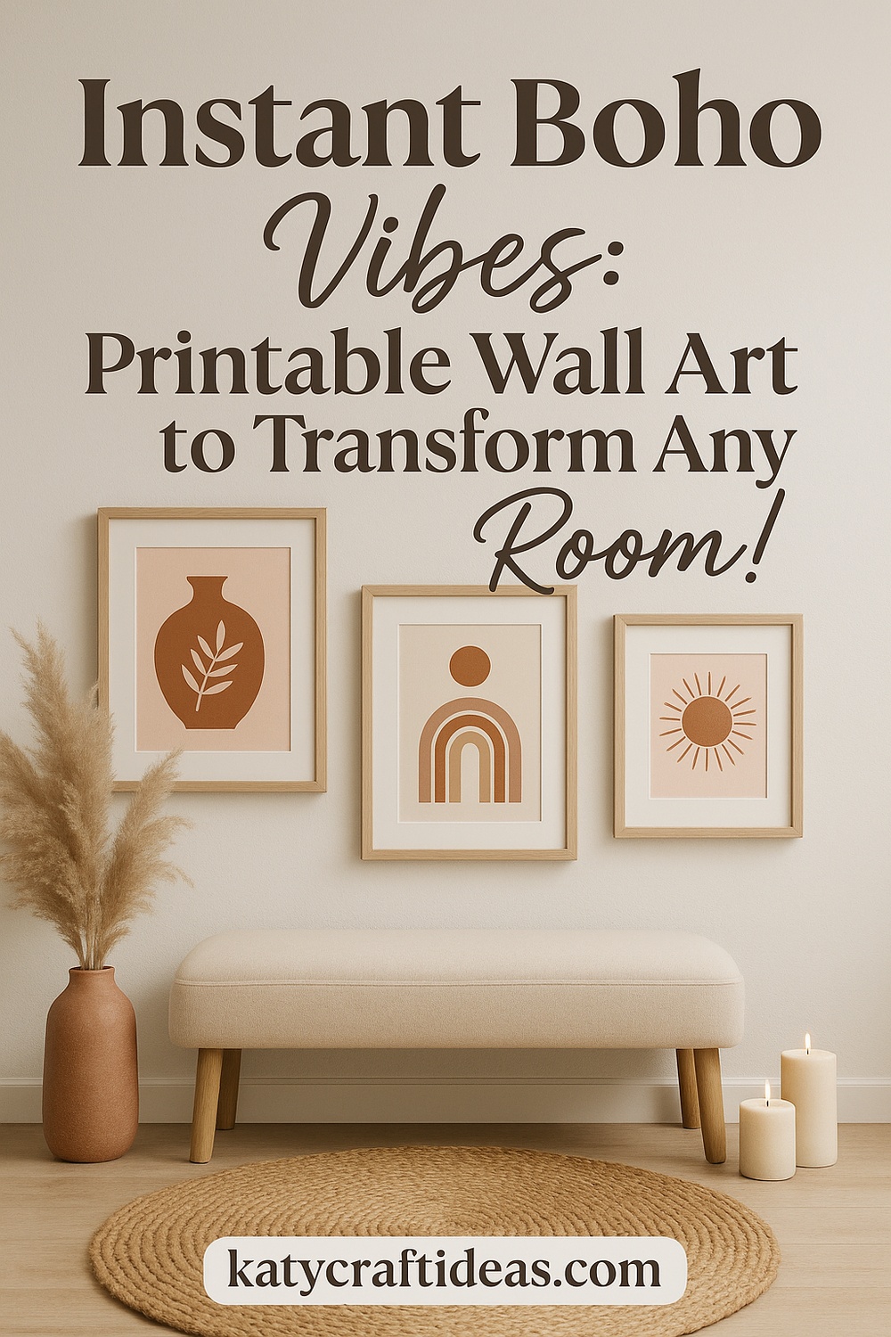 Boho Inspired Printable Wall Art Set