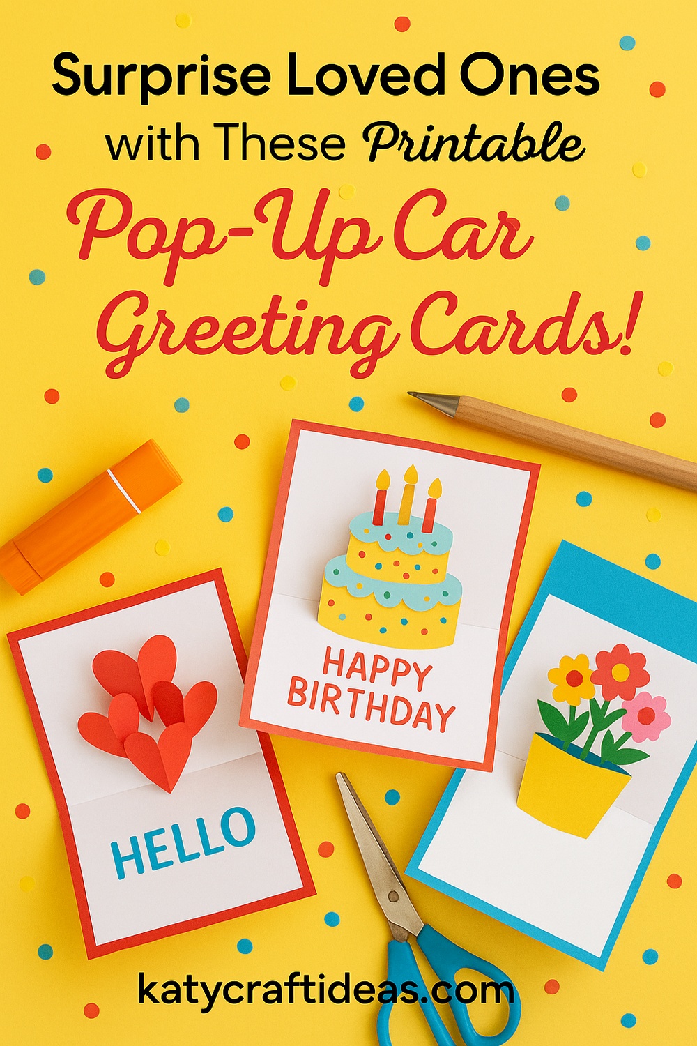DIY Pop Up Greeting Card Templates