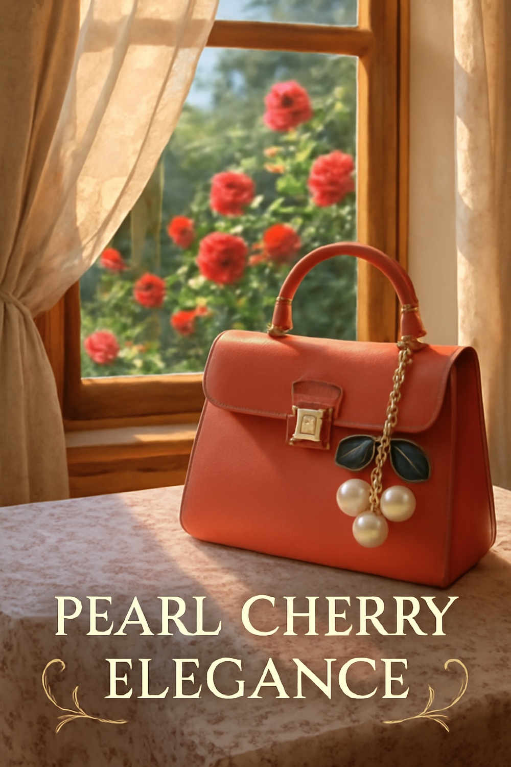 Faux Pearl Cherry Cluster