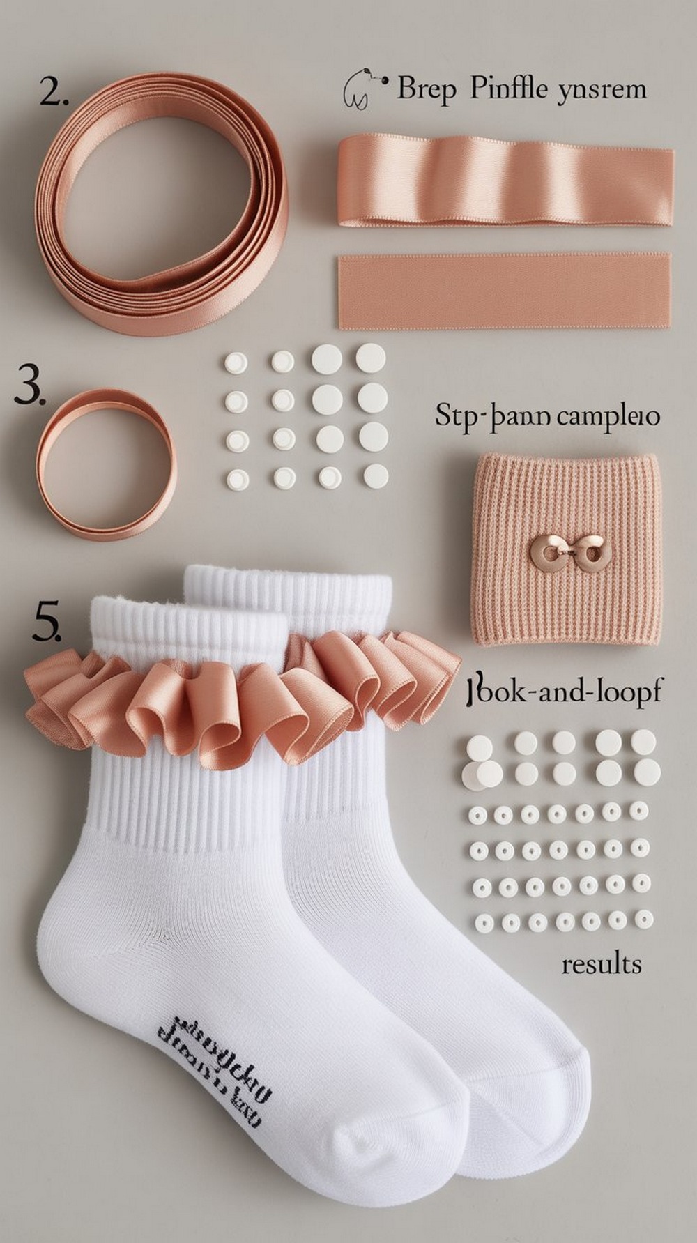 How To Make Ruffle Socks (Detachable Ruffles)