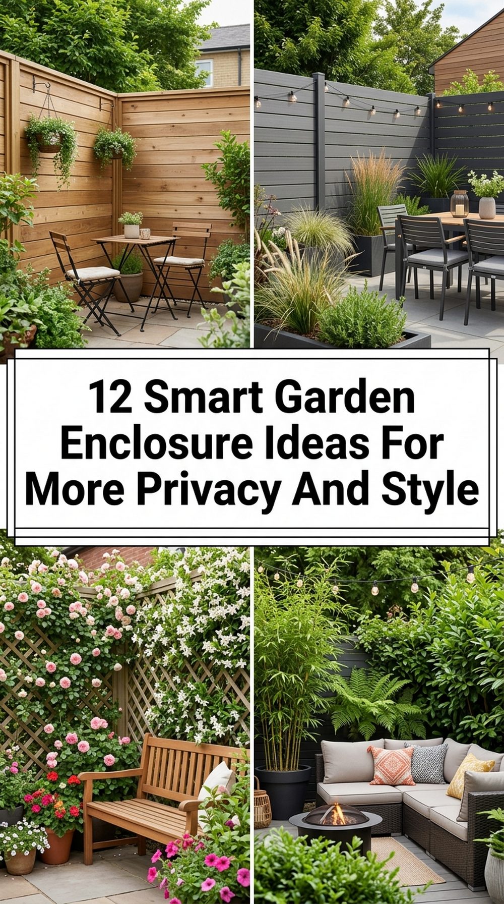 Smart Garden Enclosure Ideas For More Privacy And Style