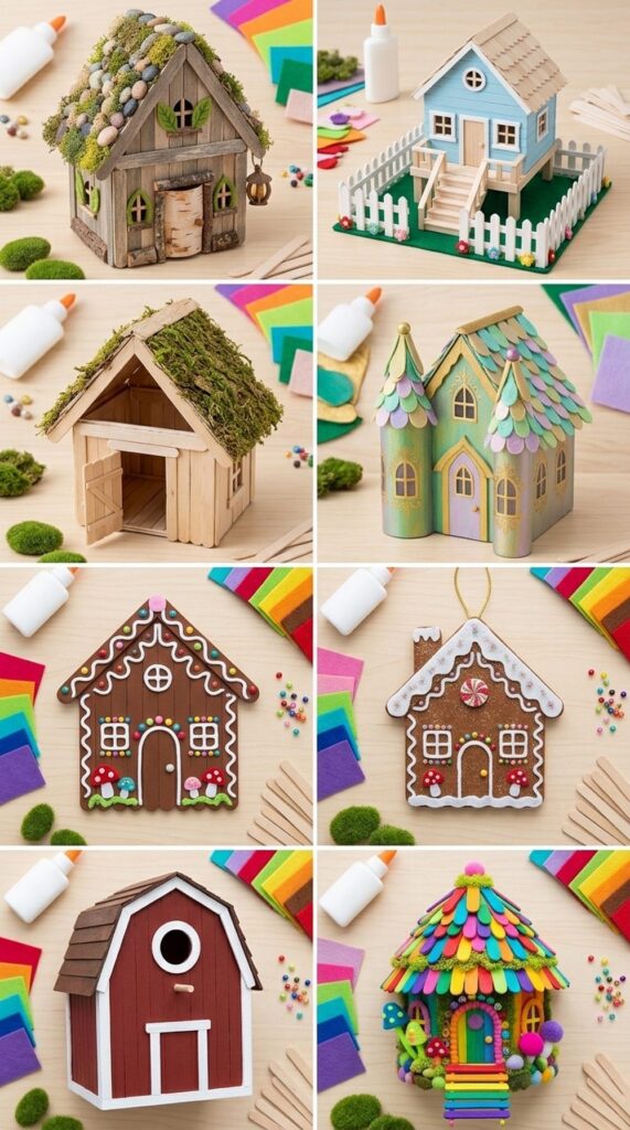DIY Popsicle Stick Houses