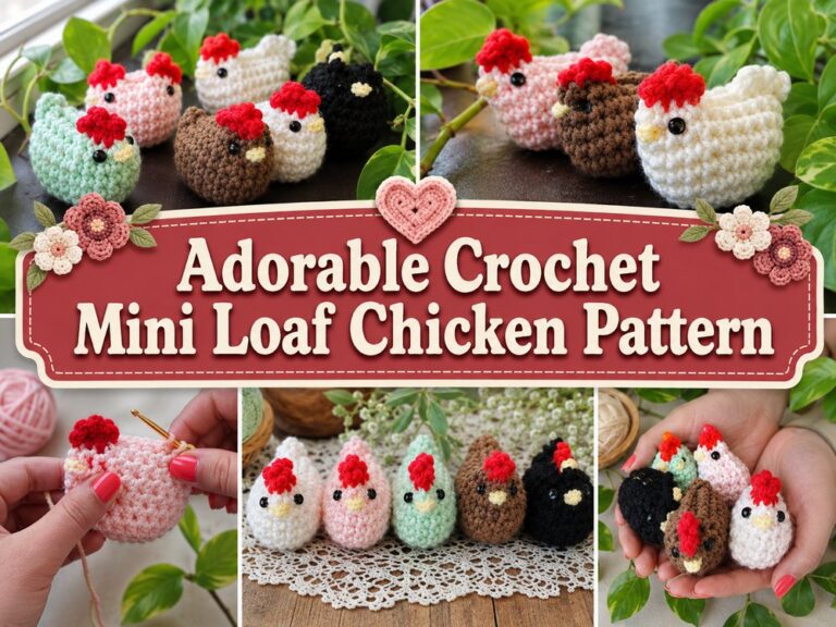 Adorable Crochet Mini Loaf Chicken Pattern