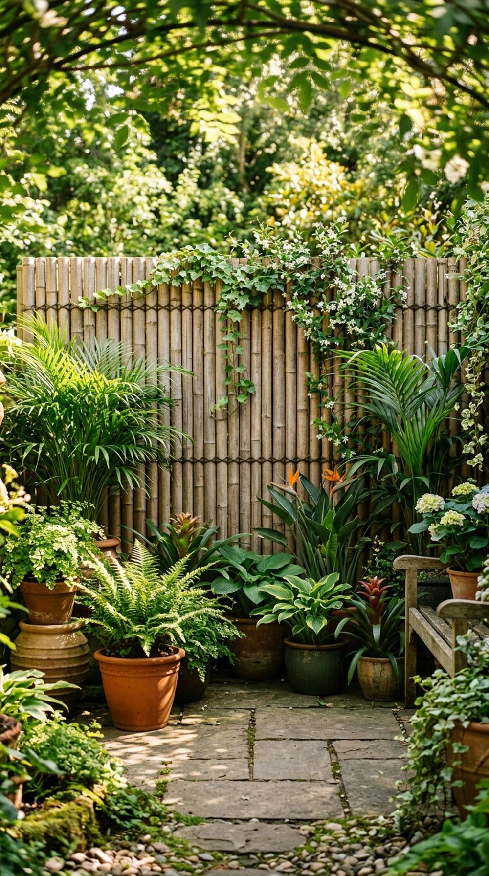 Bamboo Screening Wall