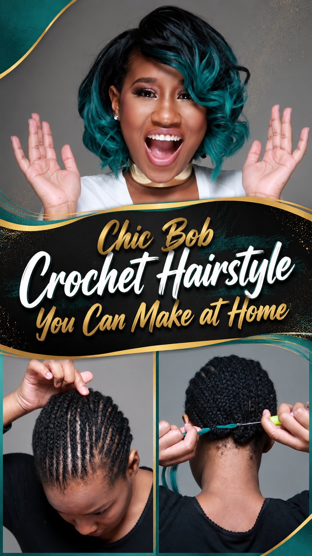 Chic Bob Crochet Hairstyle You Can Make at Home