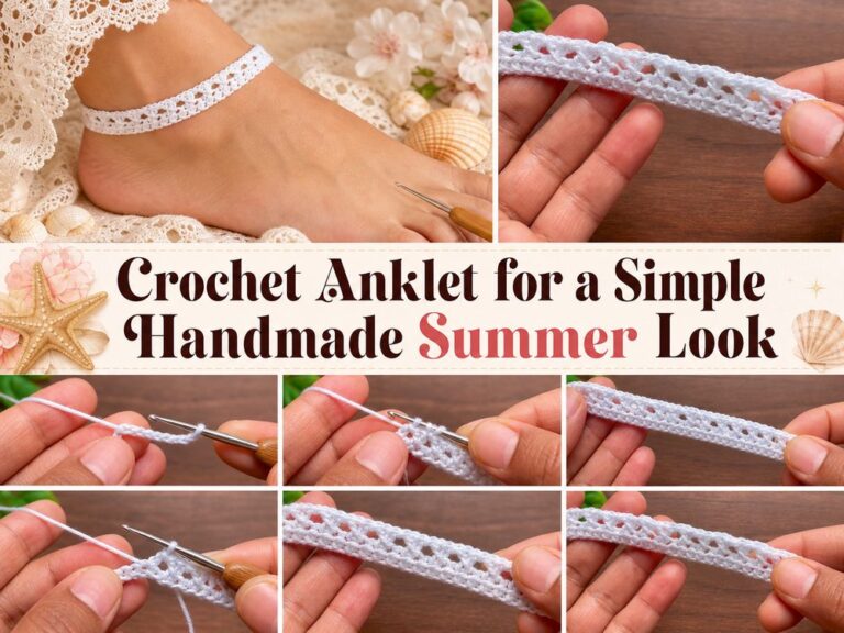 Crochet Anklet for a Simple Handmade Summer Look s