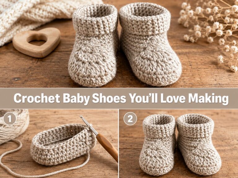 Crochet Baby Shoes You’ll Love Making z