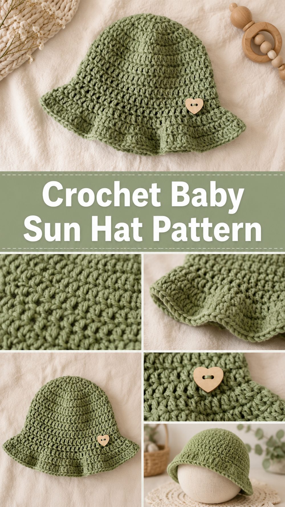 Crochet Baby Sun Hat Pattern