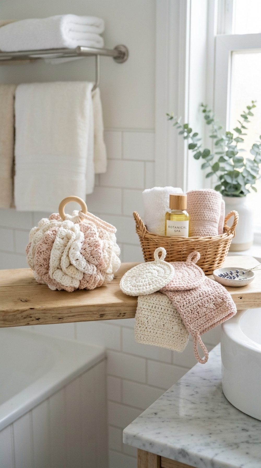 Crochet Bathroom Spa Set