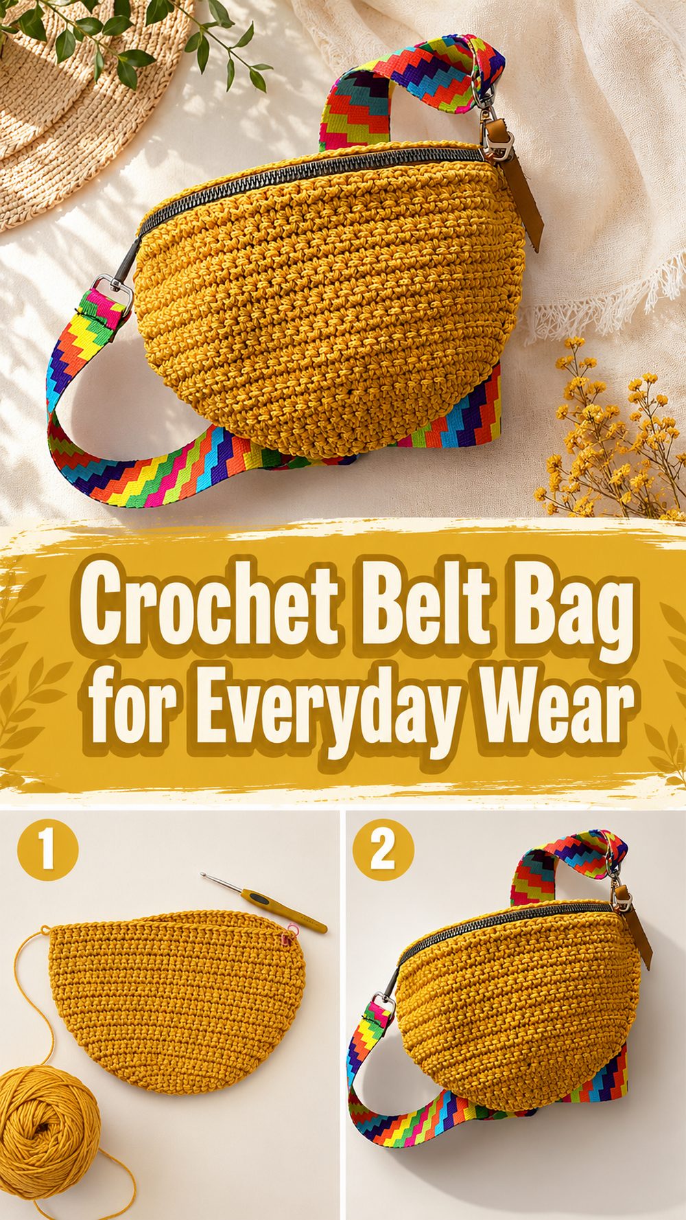 Crochet Belt Bag for Everyday Wear