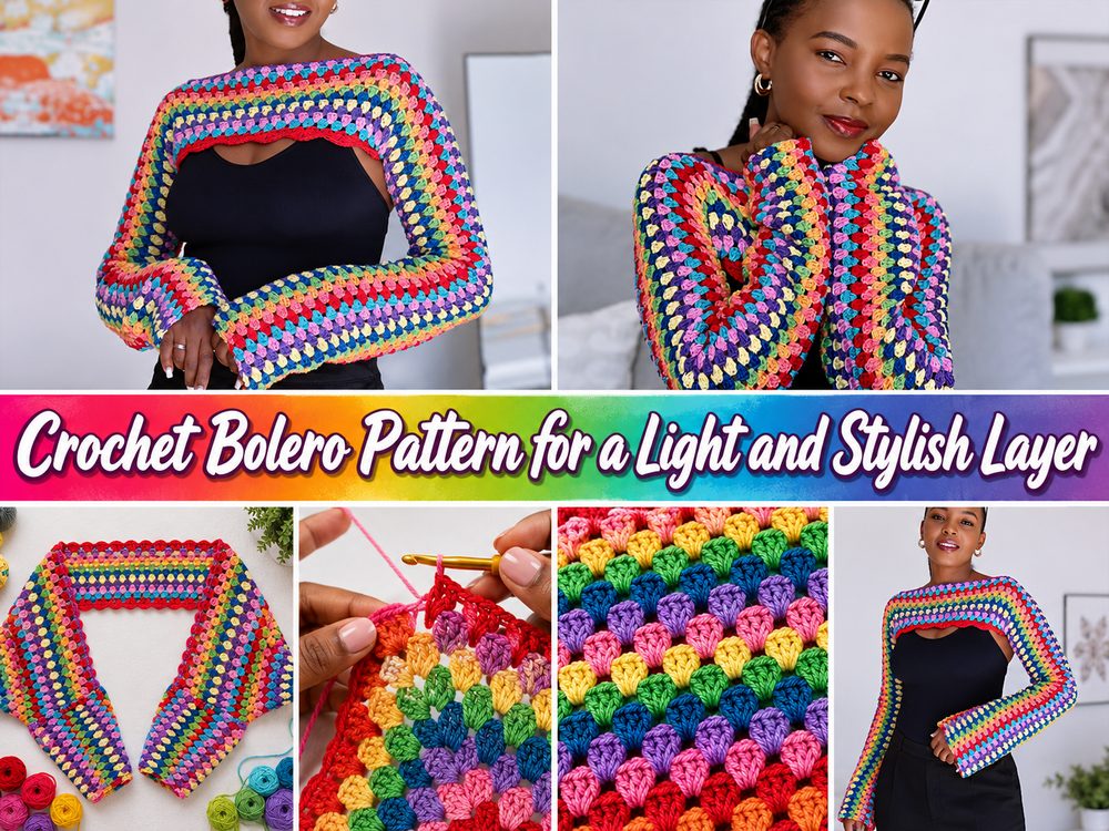 Crochet Bolero Pattern for a Light and Stylish Layer s
