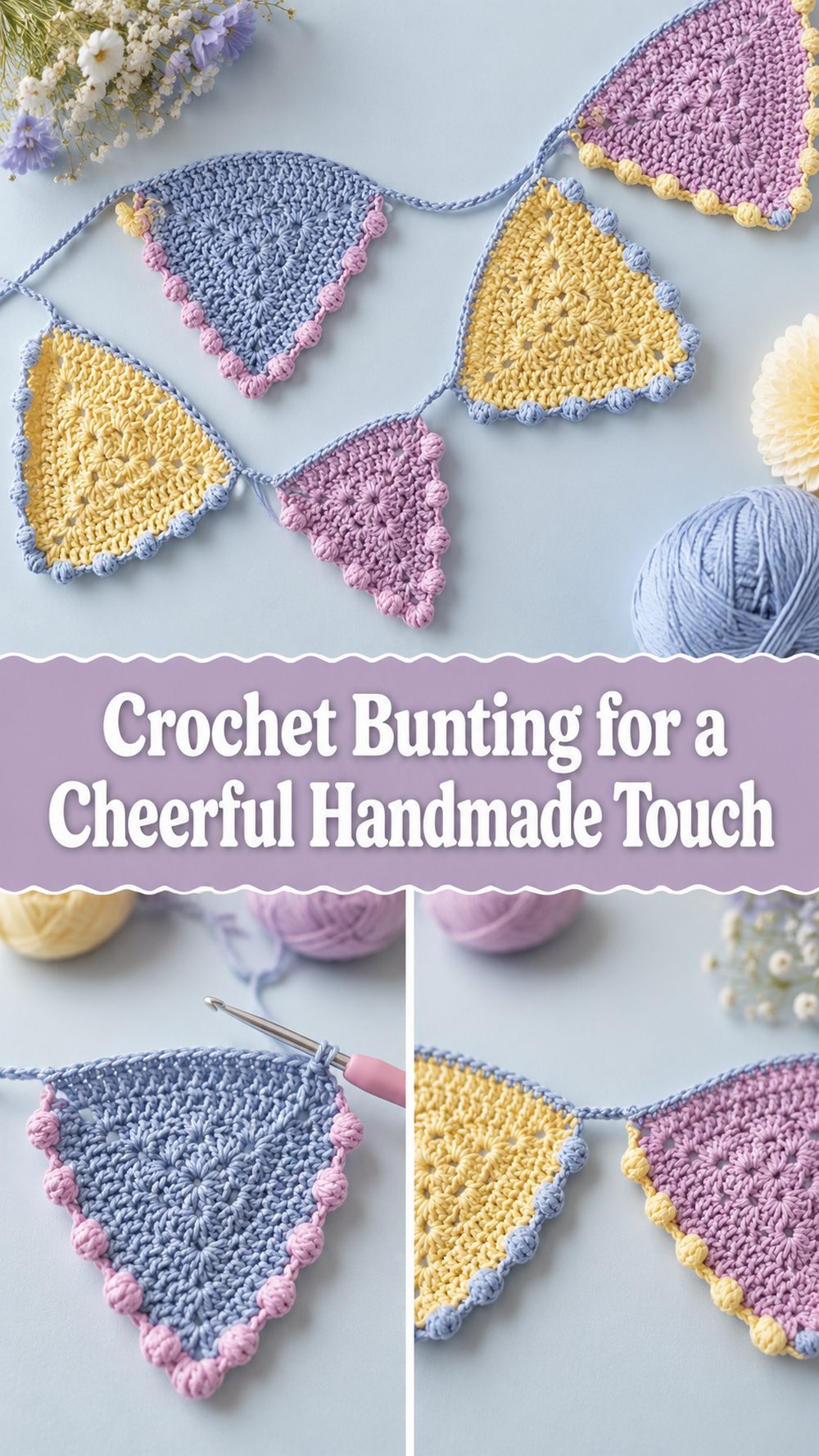 Crochet Bunting for a Cheerful Handmade Touch