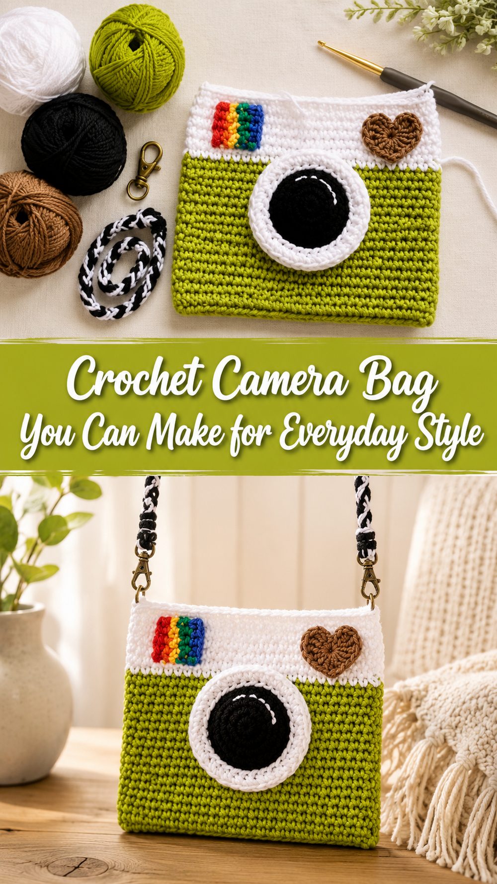 Crochet Camera Bag You Can Make for Everyday Style
