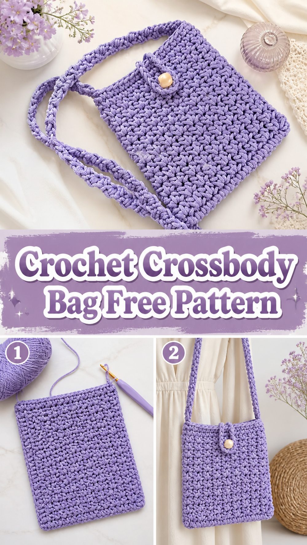 Crochet Crossbody Bag Free Pattern