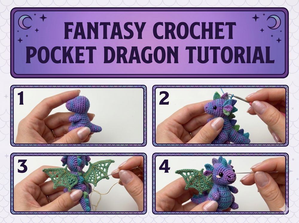 Crochet Cute Pocket Dragon You Can Finish in a Cozy Afternoon