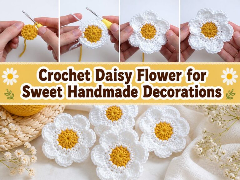 Crochet Daisy Flower for Sweet Handmade Decorations s