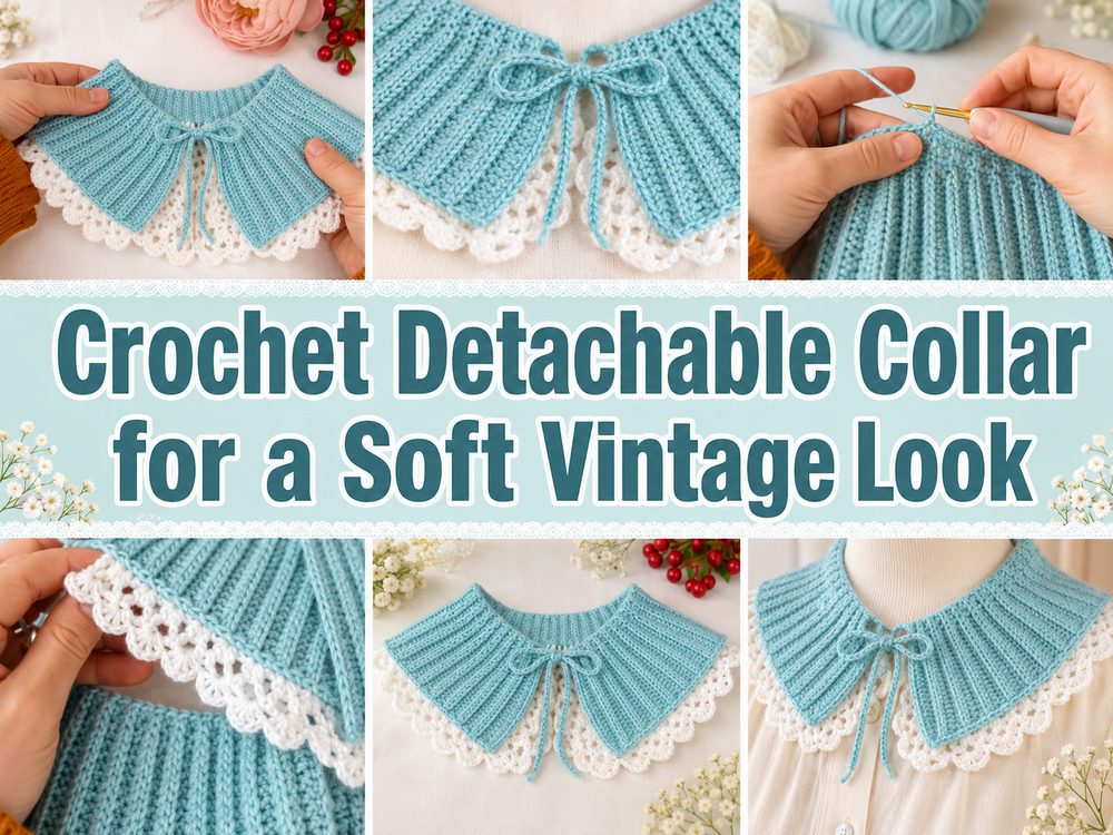 Crochet Detachable Collar for a Soft Vintage Look s