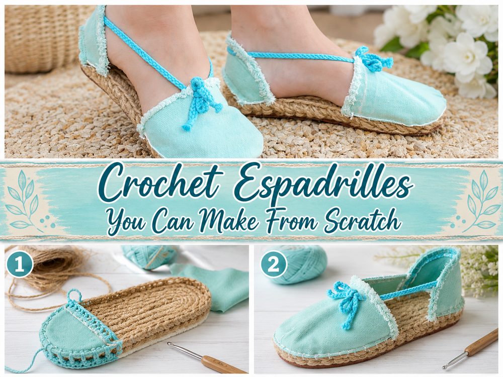 Crochet Espadrilles You Can Make From Scratch z