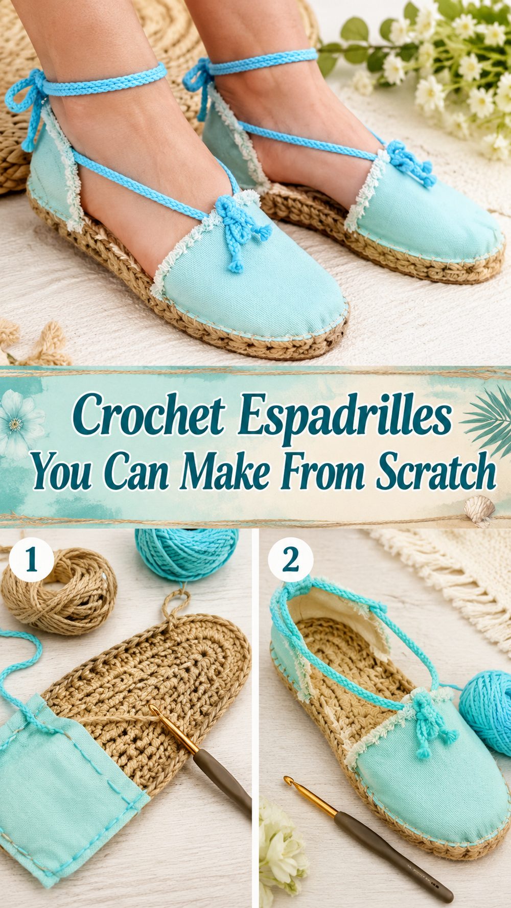 Crochet Espadrilles You Can Make From Scratch