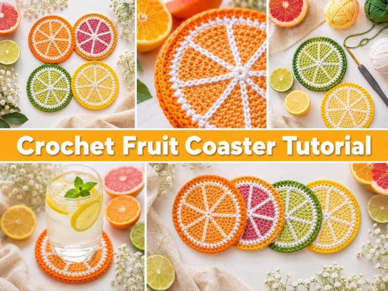 Crochet Fruit Coaster Tutorial