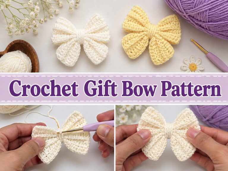 Crochet Gift Bow Pattern s