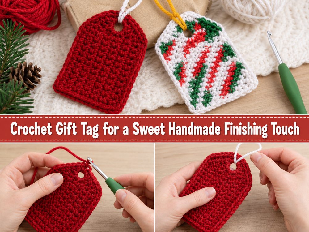 Crochet Gift Tag for a Sweet Handmade Finishing Touch a
