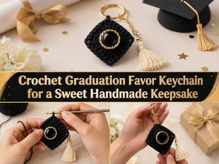 Crochet Graduation Favor Keychain for a Sweet Handmade Keepsake s