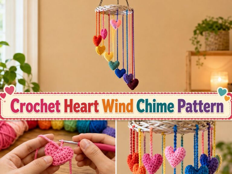 Crochet Heart Wind Chime Pattern s
