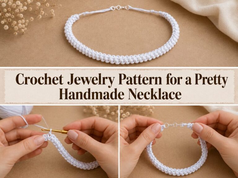 Crochet Jewelry Pattern for a Pretty Handmade Necklace s