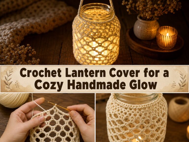Crochet Lantern Cover for a Cozy Handmade Glow s