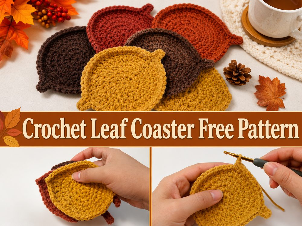 Crochet Leaf Coaster Free Pattern s