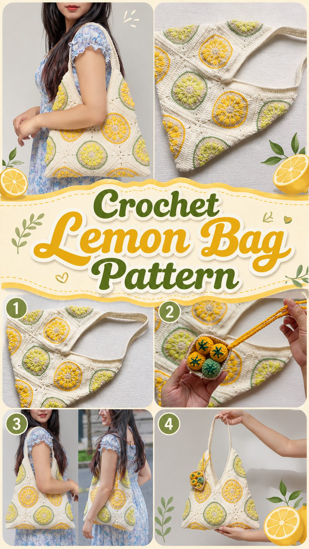 Crochet Lemon Bag Pattern
