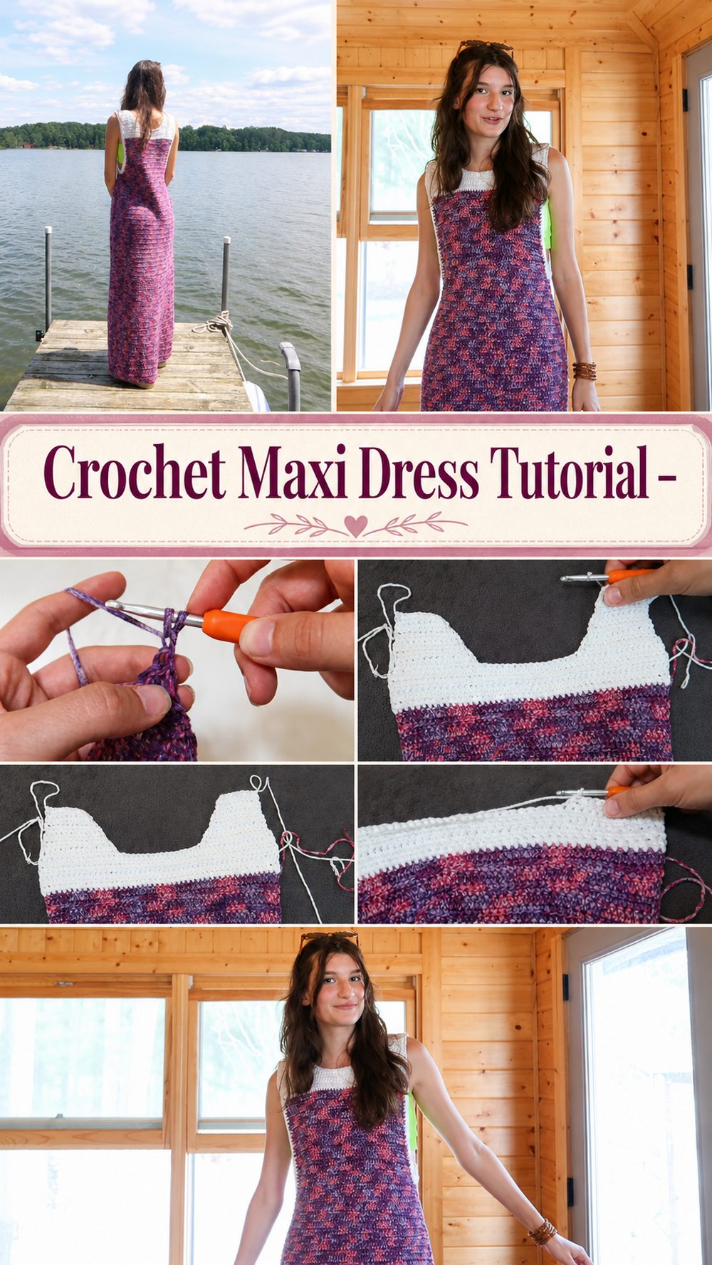 Crochet Maxi Dress Tutorial