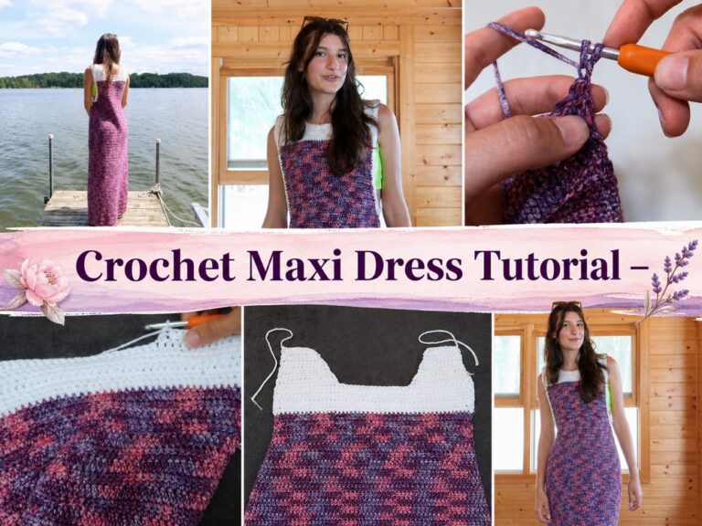 Crochet Maxi Dress Tutorial