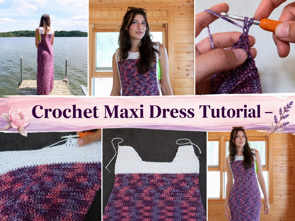 Crochet Maxi Dress Tutorial