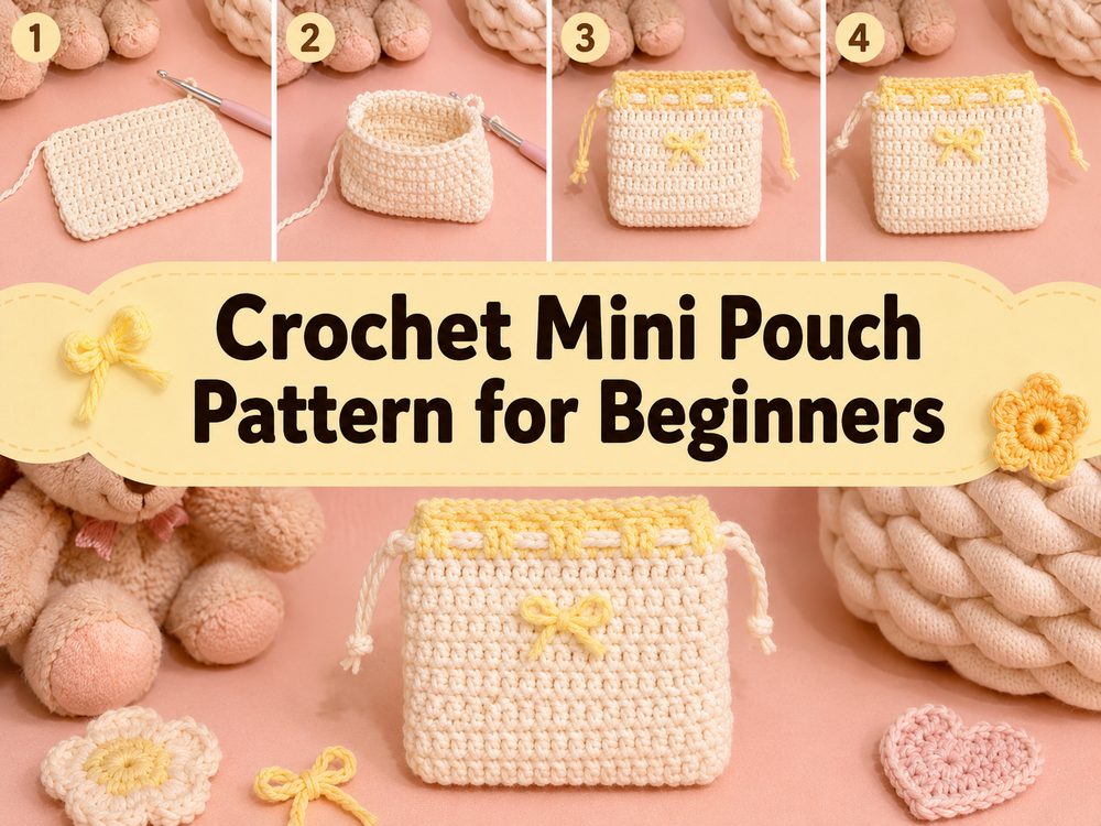 Crochet Mini Pouch Pattern for Beginners