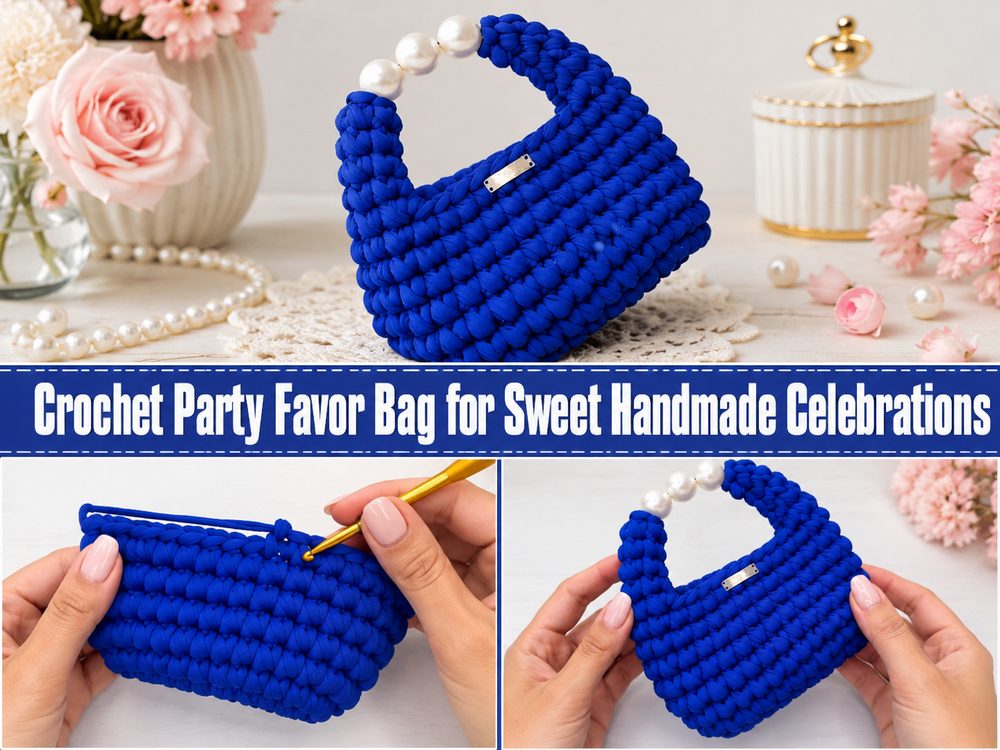 Crochet Party Favor Bag for Sweet Handmade Celebrations s