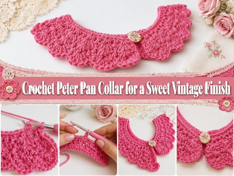 Crochet Peter Pan Collar for a Sweet Vintage Finish s