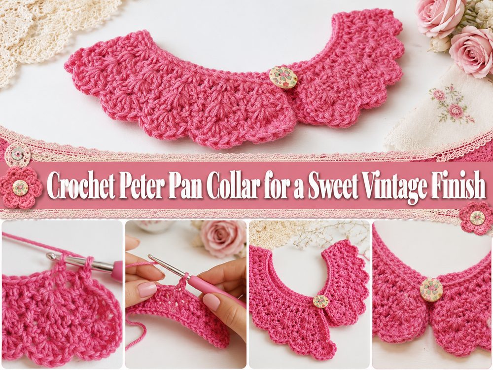 Crochet Peter Pan Collar for a Sweet Vintage Finish s