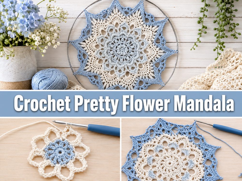 Crochet Pretty Flower Mandala s