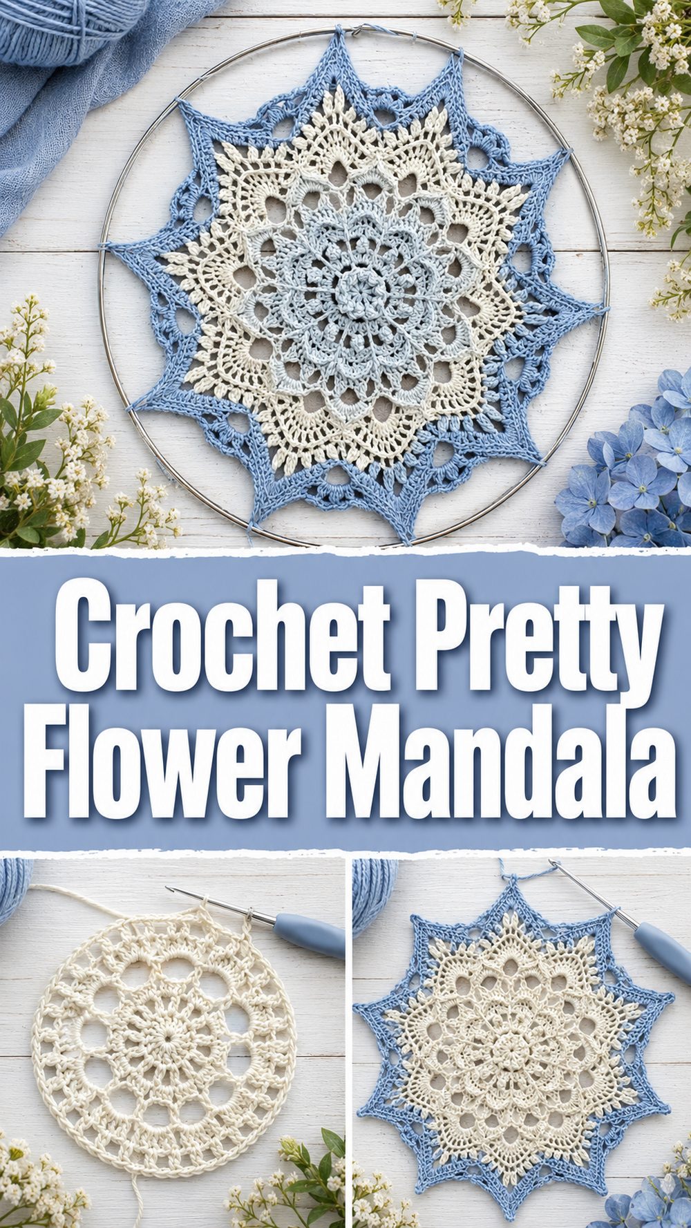 Crochet Pretty Flower Mandala