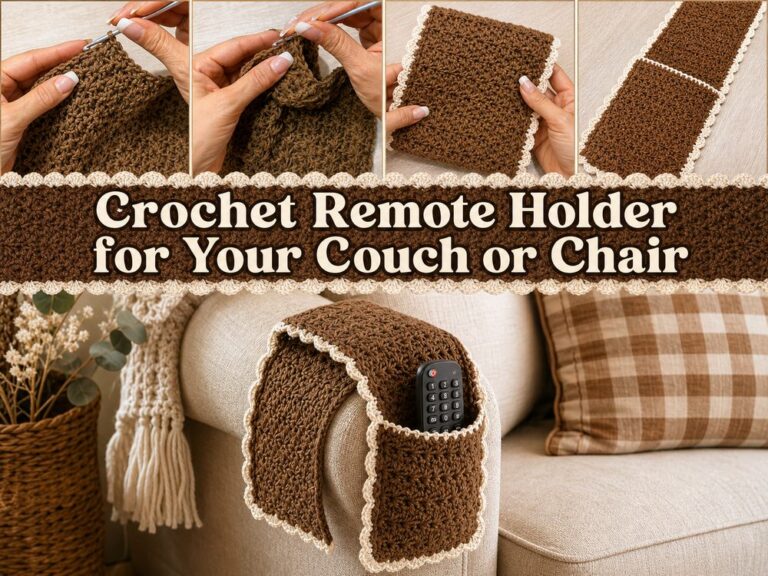 Crochet Remote Holder for Your Couch or Chair s