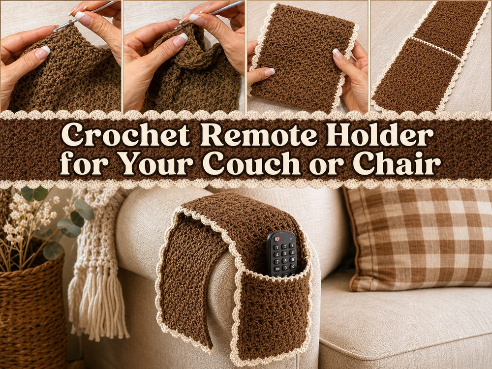Crochet Remote Holder for Your Couch or Chair s