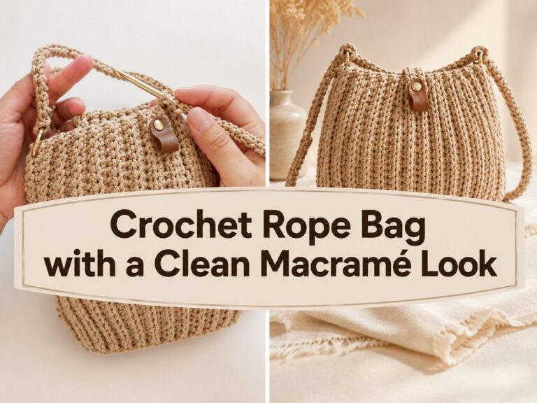 Crochet Rope Bag with a Clean Macramé Look A